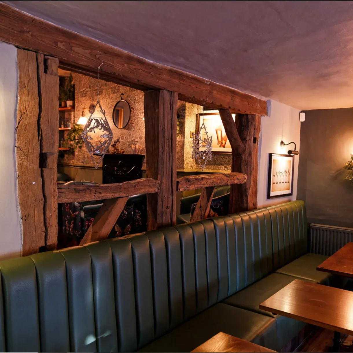Dog friendly lower lounge and bar