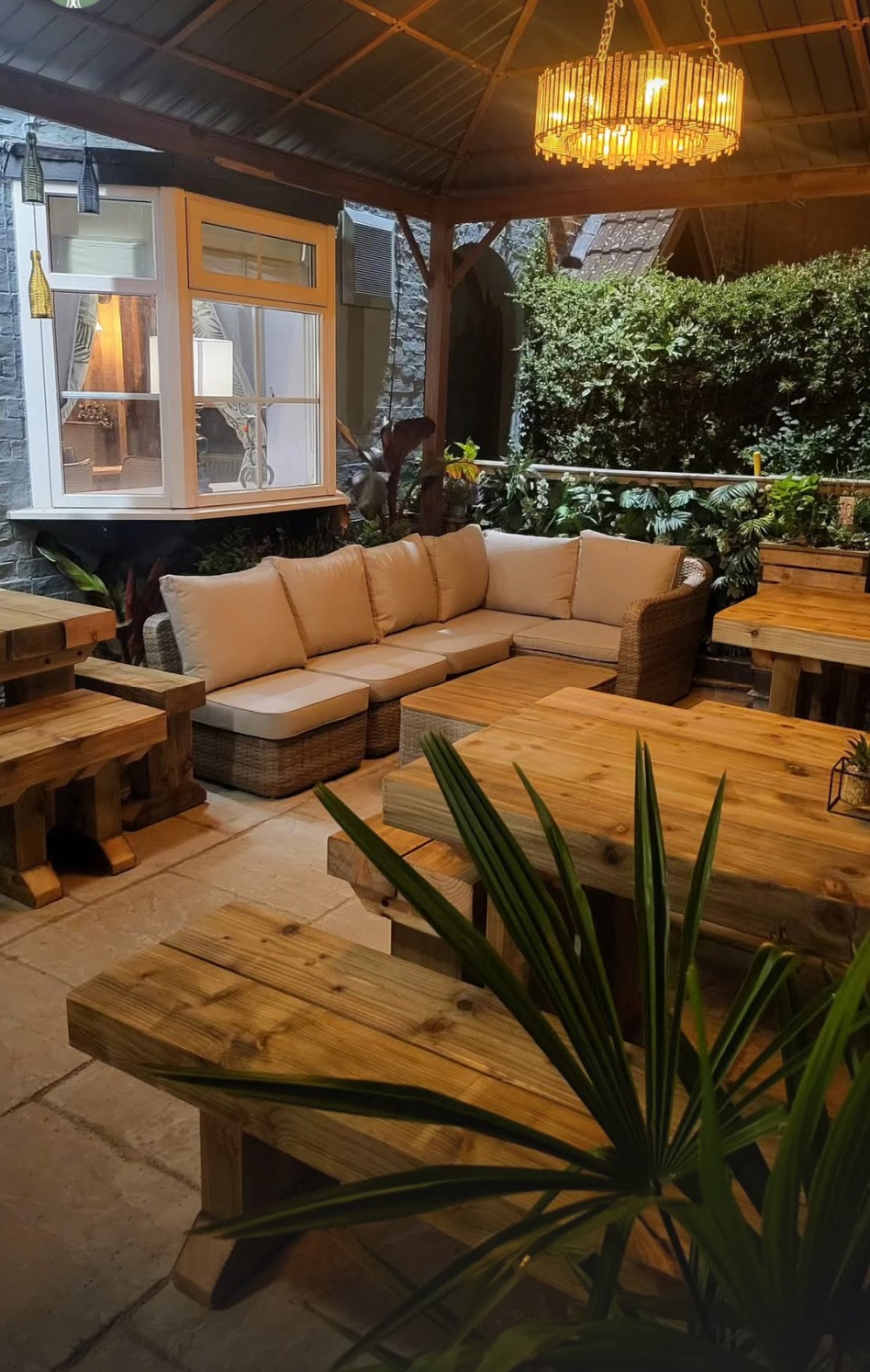 Outdoor seating area
