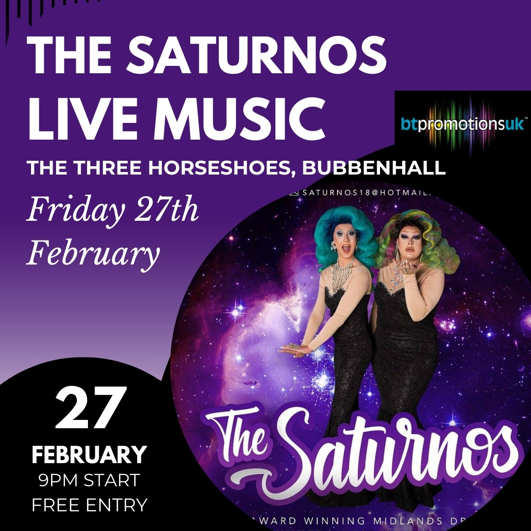 The Saturnos live music poster